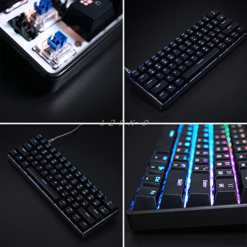 Gk Sk Key Mechanical Keyboard Usb Wired Led Backlit Axis Gaming