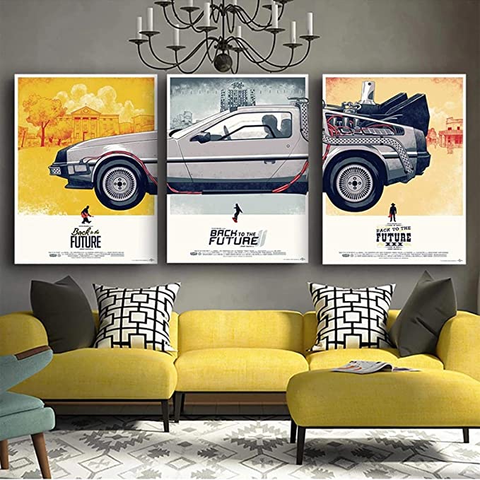 HDARTISAN DeLorean Poster: Revive the Back to the Future magic ...