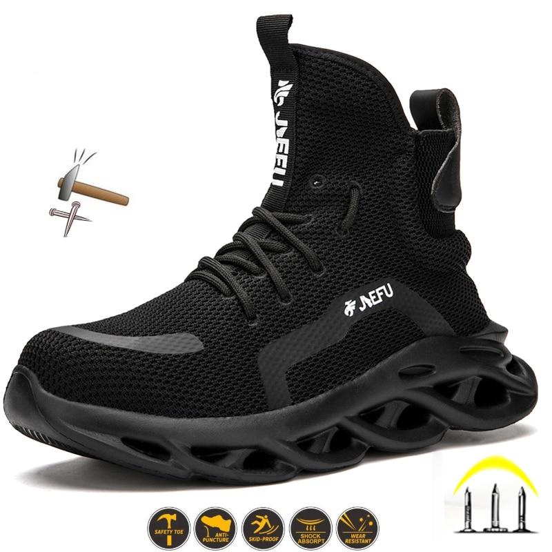 Men Winter Safety Boots Are Light and Comfortable Steel Toe Cap Anti ...