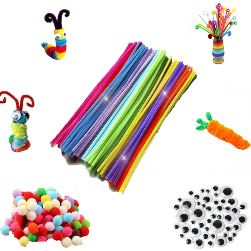 30/50/100pcs Multicolour Chenille Stems Pipe Cleaners Handmade Diy Art ...