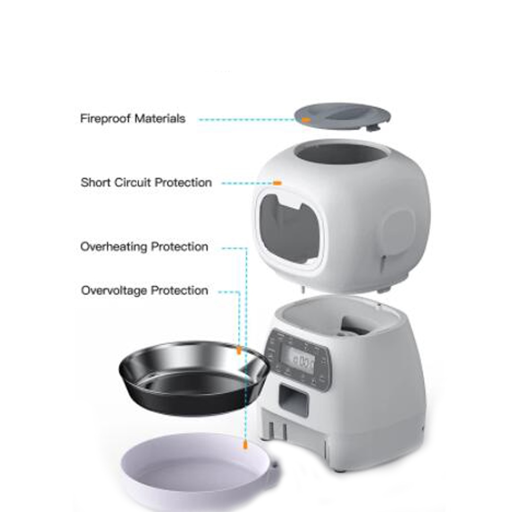 New Pet Feeder Pet Dispenser For Cat And Dog Travel Supply Automatic Smart Slow Feeder Dispenser Fixed Time Amount Of Food New Pet Feeder Pet Dispenser For Cat And Dog Travel Supply Automatic Smart Slow Feeder Dispenser Fixed Time Amount Of Food
