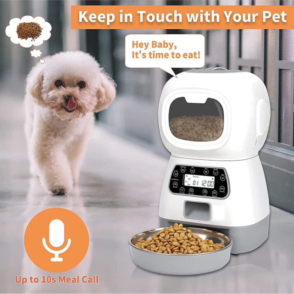 New Pet Feeder Pet Dispenser For Cat And Dog Travel Supply Automatic Smart Slow Feeder Dispenser Fixed Time Amount Of Food New Pet Feeder Pet Dispenser For Cat And Dog Travel Supply Automatic Smart Slow Feeder Dispenser Fixed Time Amount Of Food