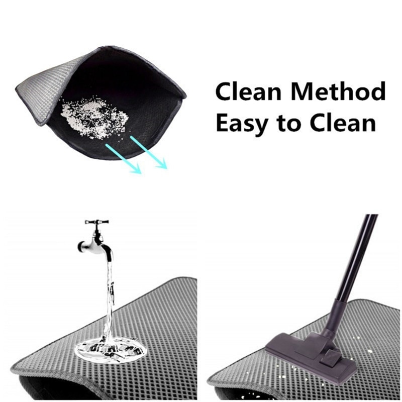 Waterproof Pet Cat Litter Mat Double Layer Litter Cat Bed Pads Trapping Pets Litter Box Mat For Cats House Clean mat Pet Supply Waterproof Pet Cat Litter Mat Double Layer Litter Cat Bed Pads Trapping Pets Litter Box Mat For Cats House Clean mat Pet Supply