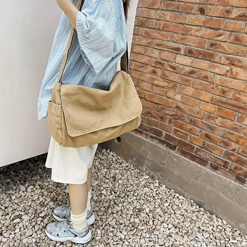 Women’s Messenger Bag Vintage Handbag Canvas Teenager Shoulder Tote Bags Casual Handbag Crossbody Handbags Women's Messenger Bag Vintage Handbag Canvas Teenager Shoulder Tote Bags Casual Handbag Crossbody Handbags