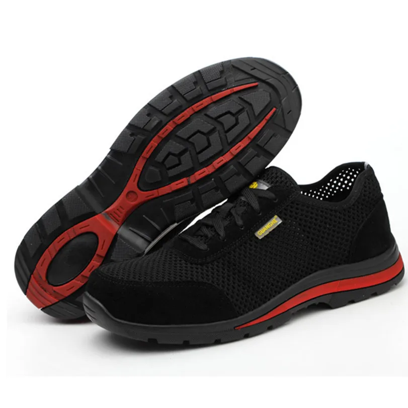 summer work shoes with protection security shoes men breathable safety shoes lightweight work shoes with steel toe work sneakers summer work shoes with protection security shoes men breathable safety shoes lightweight work shoes with steel toe work sneakers