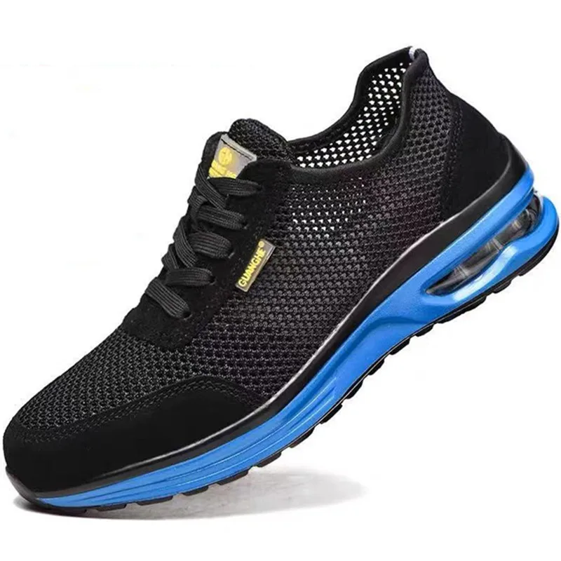 summer work shoes with protection security shoes men breathable safety shoes lightweight work shoes with steel toe work sneakers summer work shoes with protection security shoes men breathable safety shoes lightweight work shoes with steel toe work sneakers