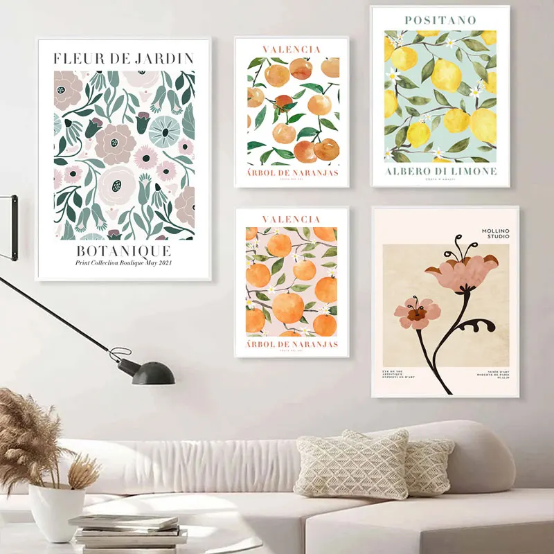 Abstract Lemon Flower Eye Orange Vintage Plant Wall Art Canvas Painting Posters and Prints Wall Pictures for Living Room Decor Abstract Lemon Flower Eye Orange Vintage Plant Wall Art Canvas Painting Posters and Prints Wall Pictures for Living Room Decor