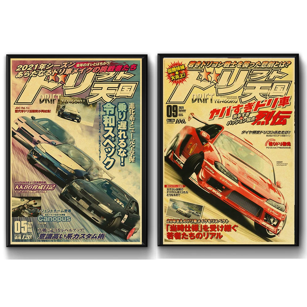 JDM Car Japan Retro Wall Painting – A Nostalgic Racing Dream Retro 90s Poster Wall JDM Car Japan Retro Wall Painting - A Nostalgic Racing Dream Retro 90s Poster Wall