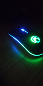 Wireless Mouse Bluetooth RGB Rechargeable Mouse Wireless Computer Silent Mouse LED Backlit Ergonomic Gaming Mouse For Laptop PC