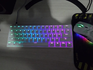 GK61 SK61 61 Key Mechanical Keyboard USB Wired LED Backlit Axis Gaming Mechanical Keyboard For Desktop